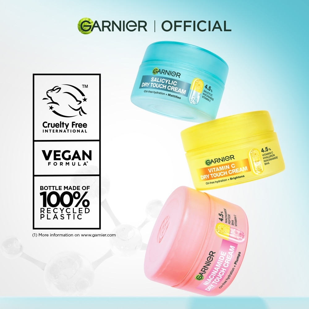 GARNIER Salicylic Dry Touch Cream Anti Acne Moisturizer 50ml image