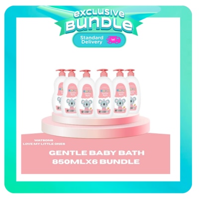 WATSONS WATSONS Gentle Baby Bath 850ml x 6 Bundle image