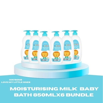 WATSONS - WATSONS Moisturising Milk Baby Bath 850ml x 6 Bundle image