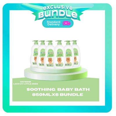 WATSONS WATSONS SOOTHING BABYBATH 850MLX6 BNDLEC image