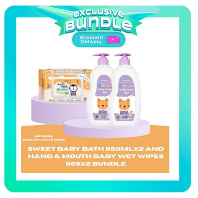 WATSONS WATSONS SWT BBATH 850ML HNDMTH x2 ECOMM image