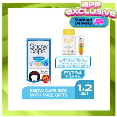 SNOW Snowcaps 30S With Free Soap Plus Free Gifts image