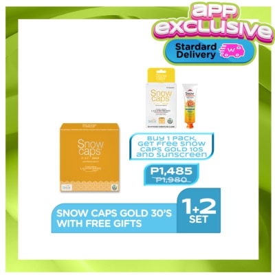 SNOW Snowcaps Gold 30S With Free Soap Plus Free Gifts image