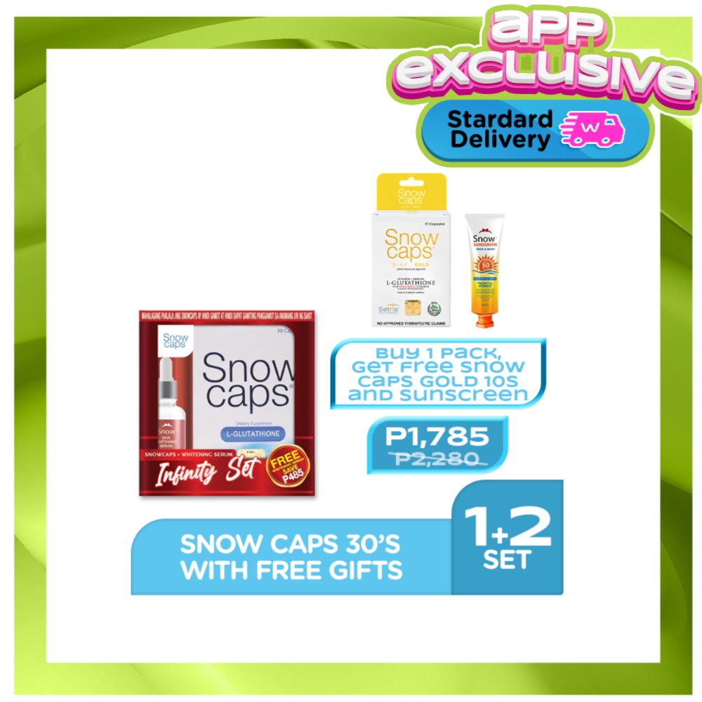 Snowcaps 30S With Free Whitening Serum Plus Free Gifts image