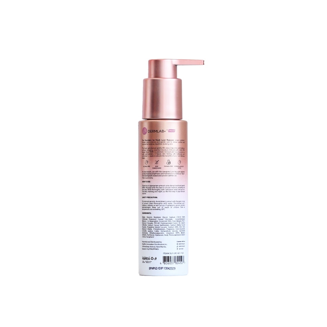 DERMLAB+ by Fresh Lumi Rejucare Gel Cleanser  Gentle Face Wash 100ml image