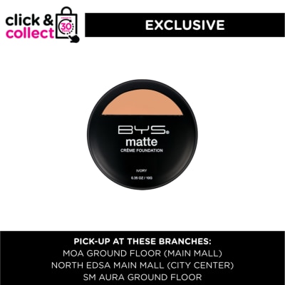 BYS BYS Matte CrÃ¨me Foundation - Ivory (Available for Click & Collect in Selected Stores)