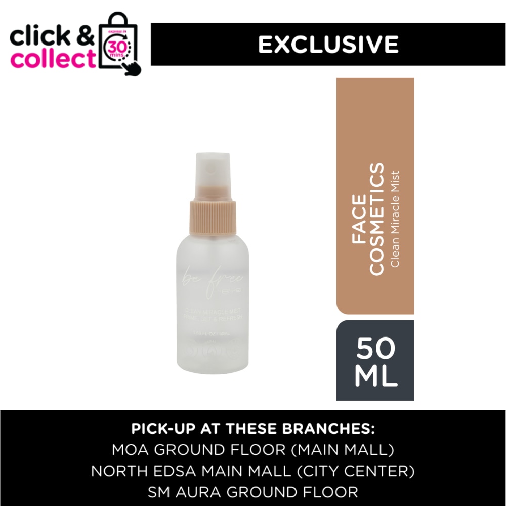 BYS BE FREE by BYS Face Mist 50ml (Available for Click & Collect in Selected Stores)