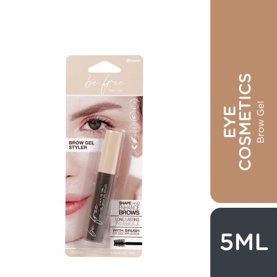 BYS - BYS BE FREE Brow Gel Styler Brown (Available for Click & Collect in Selected Stores)