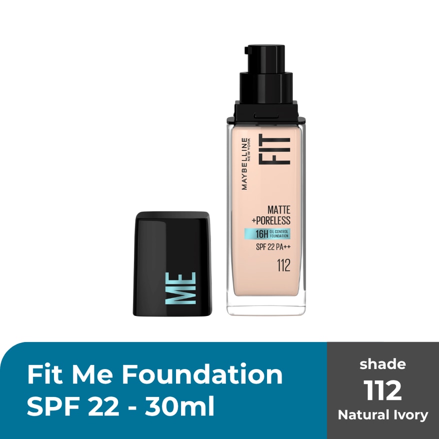 MAYBELLINE Fit Me Foundation Matte Poreless SPF 112 (Available for Click & Collect in Selected Stores) image