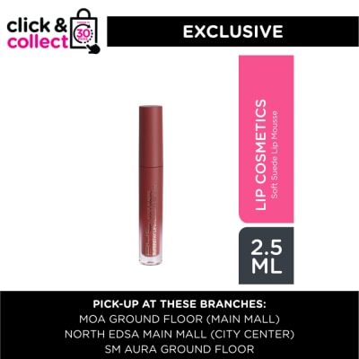 BYS - BYS Soft Suede Lip Mousse 05 Rosewood 2.5ml (Available for Click & Collect in Selected Stores)