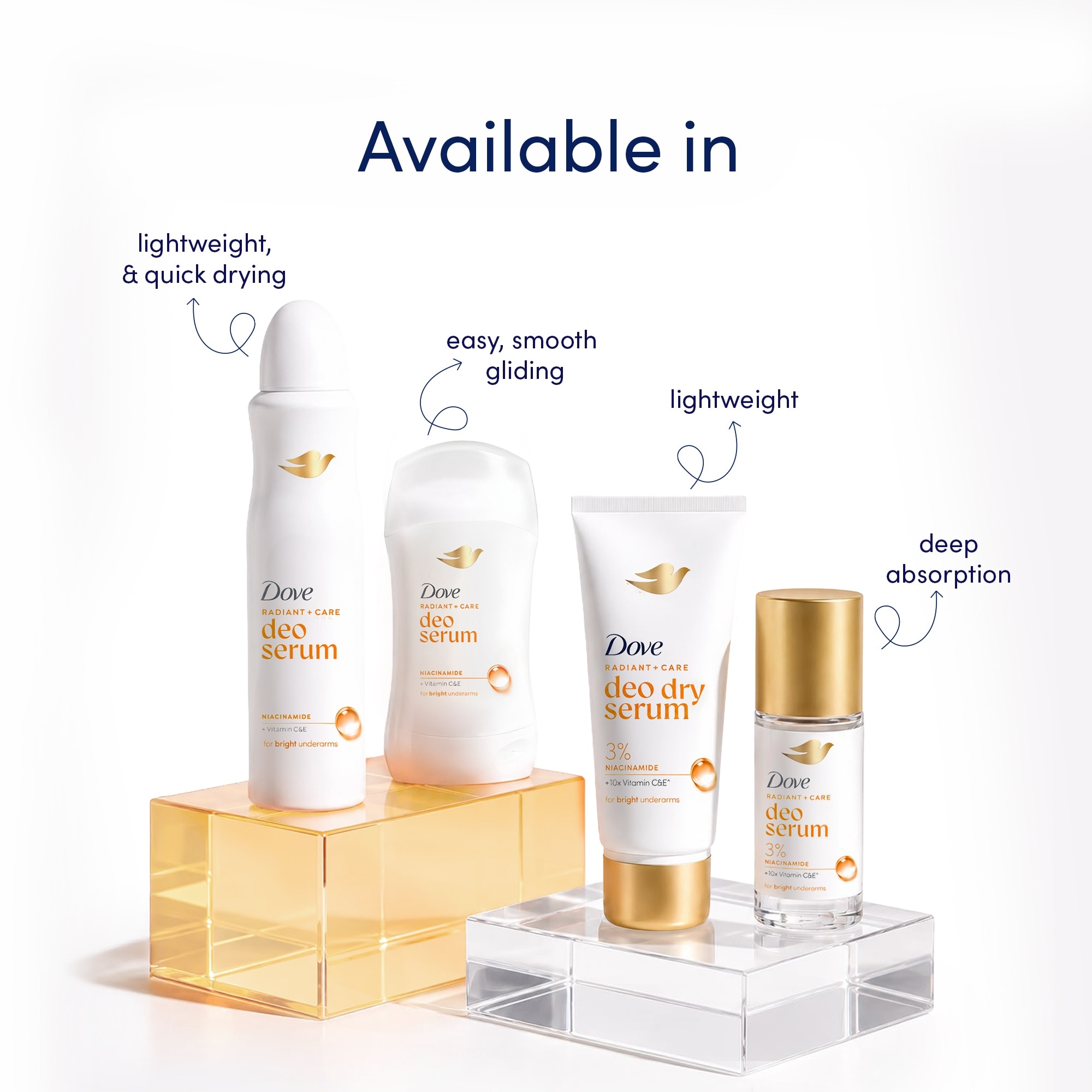 DOVE Radiant + Care Deodorant Serum Stick 40g image