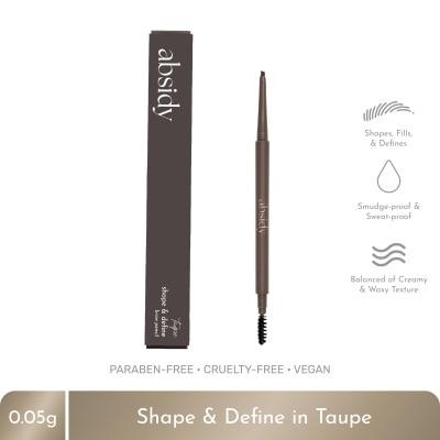 ABSIDY ABSIDY Shape & Define Brow Pencil Taupe w/ Free Refill