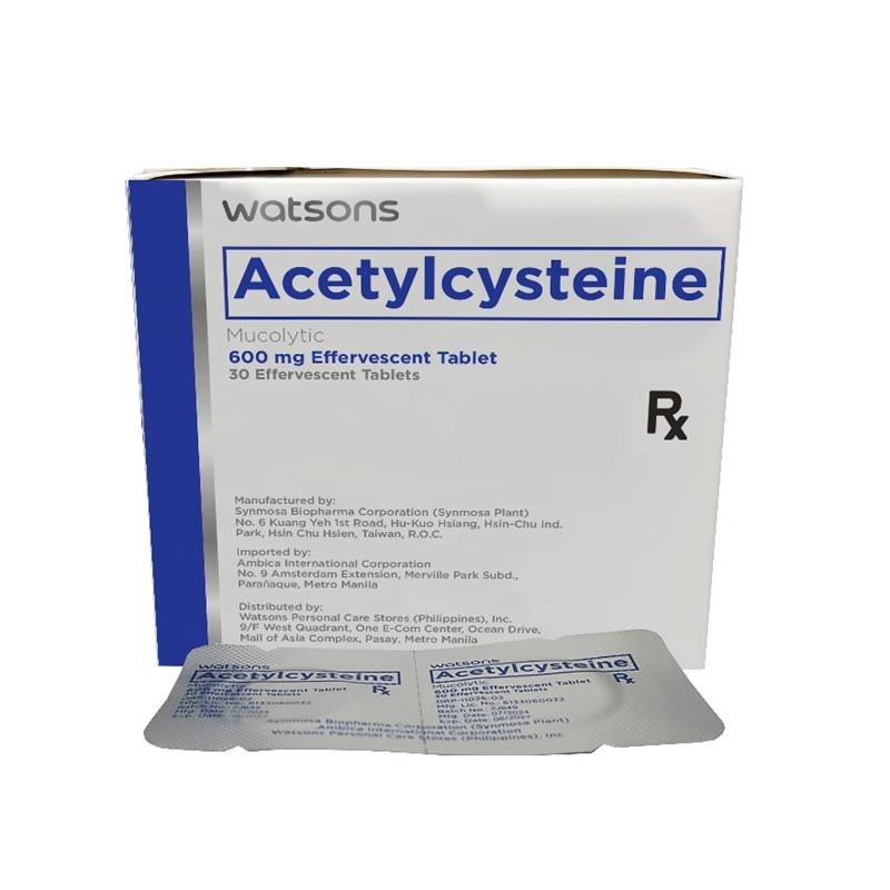 WATSONS GENERICS Acetylcysteine 600mg Effervescent Tablet