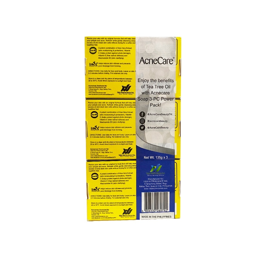 Anti-acne Bar Soap 3s 135g