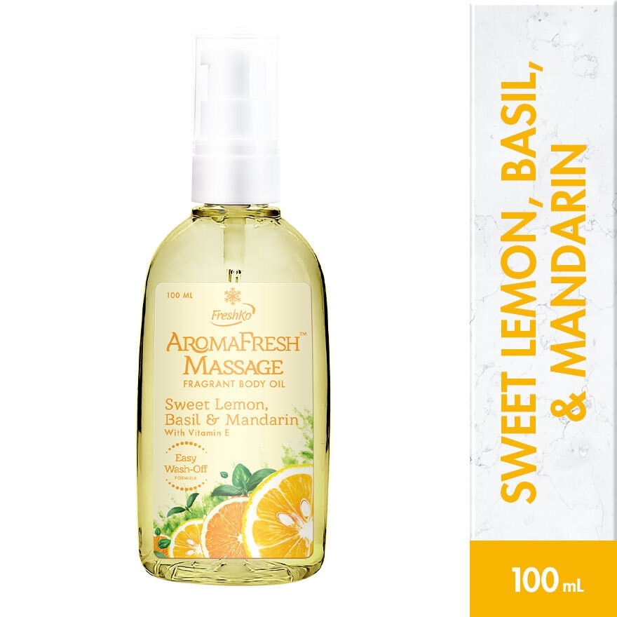 FRESHKO AROMAFRESH MASSAGE Sweet Lemon, Basil & Mandarin 100ml