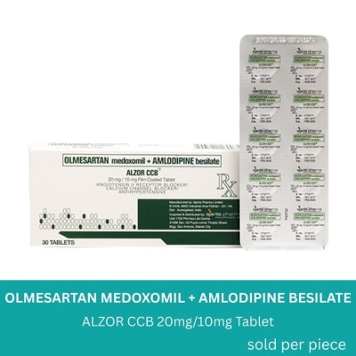 ALZOR, ALZOR Olmesartan medoxomil 20mg + Amlodipine Besilate 10 mg 1 ...