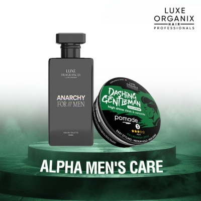 LUXE ORGANIX LUXE ORGANIX Anarchy For Men Eau De Toilette & Dashing Gentleman Pomade Alpha Mens Care Duo