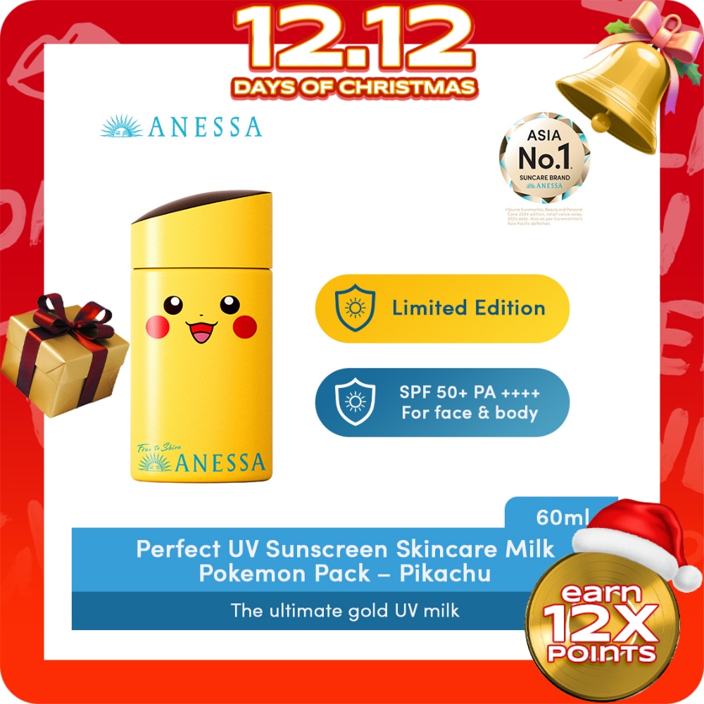 Perfect Uv Sunscreen Skincare Milk Pokemon Pack - Pikachu 60ml