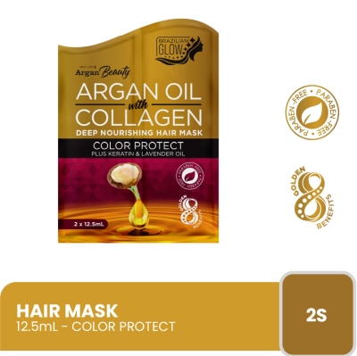ARGAN BEAUTY Beauty Hair Mask with Argan Oil Color Protect plus Keratin & Lavander Oil