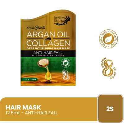 ARGAN BEAUTY Beauty Hair Mask with Argan Oil Anti- Hairfall plus Vitamin B7 & Aloe Vera