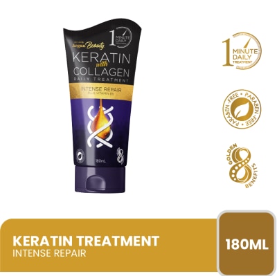 ARGAN BEAUTY Keratin With Collagen Intense Repair Treatment 180ml Buy 1 Take 1