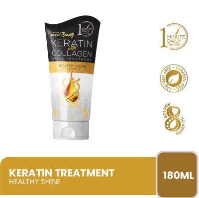 ARGAN BEAUTY Keratin With Collagen Healthy Shine Treatment 180ml Buy 1 Take 1