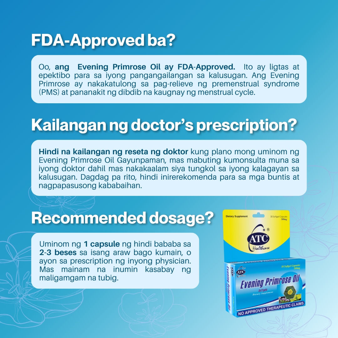 ATC HEALTH Evening Primrose Oil Vitamin E 50mg Sold Per Piece