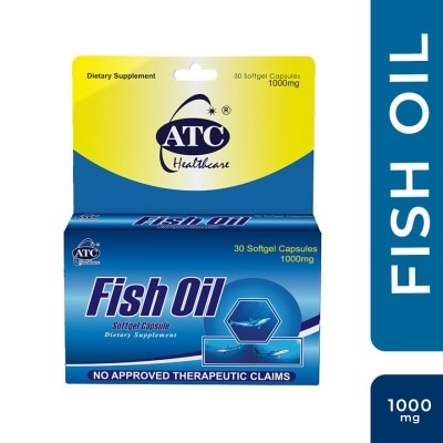 ATC HEALTH Fish Oil 1000mg 1 Box Softgel Capsule