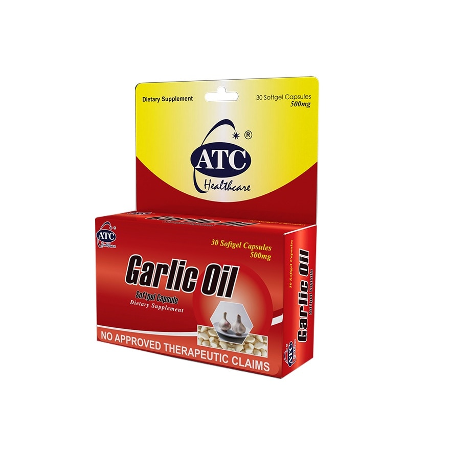 Garlic Oil Softgel Capsules 500mg x30 Box