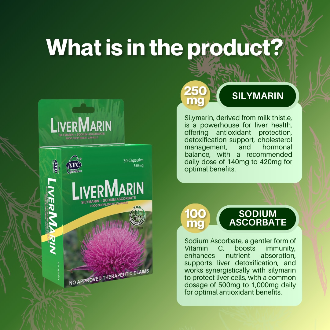 ATC HEALTH Silymarin + Sodium Ascorbate Sold Per Piece