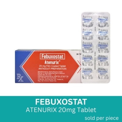 ATENURIX Febuxostat 20 mg 1 film-coated Tablet [PRESCRIPTION REQUIRED]