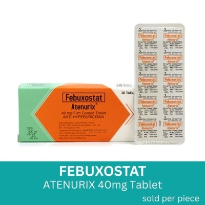 ATENURIX febuxostat 40mg 1 Film-coated Tablet [PRESCRIPTION REQUIRED]