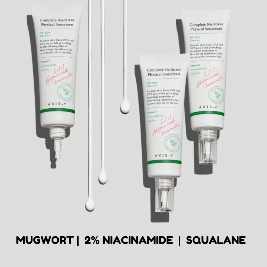 AXIS Y Complete No-Stress Physical Sunscreen SPF50+ PA++++ 50ml