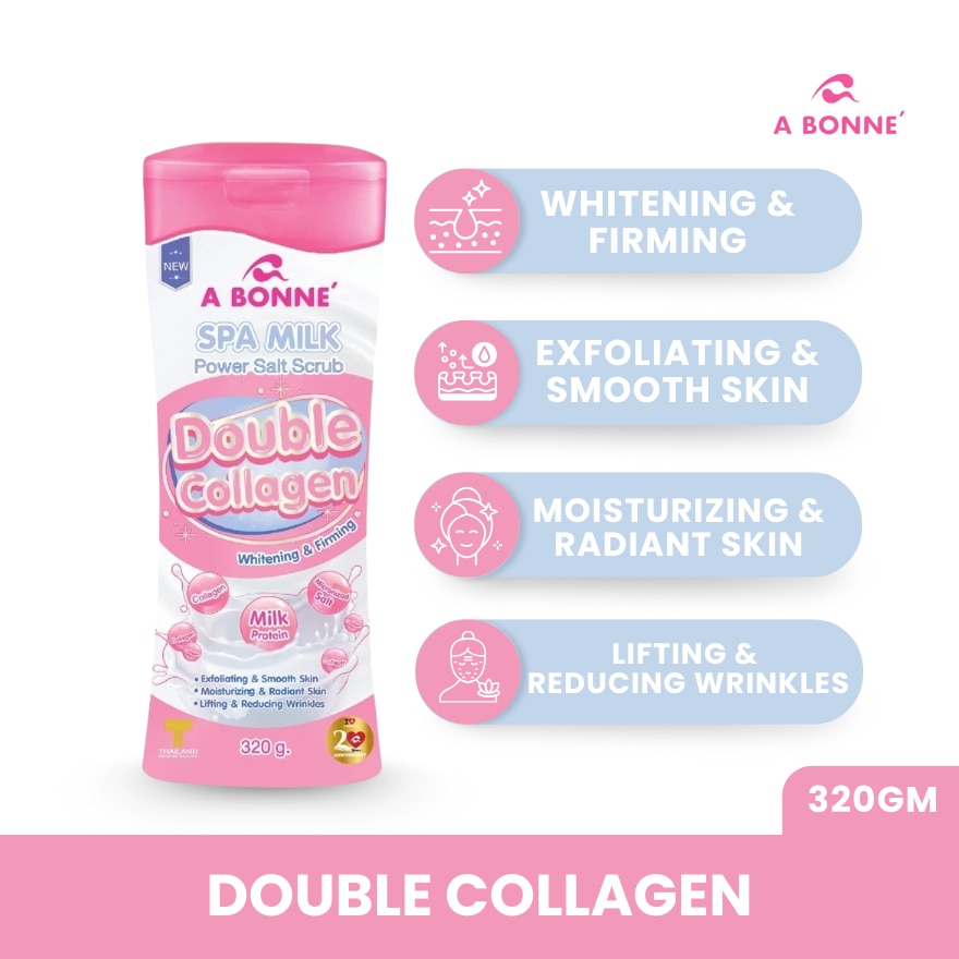 Spa Milk Power Salt Scrub Double Collagen 320g