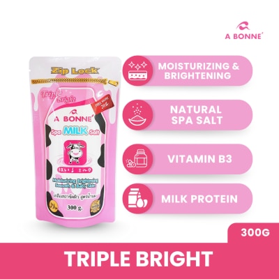 A BONNE ABONNE SPA MILK SALT REFILL WITH ZIPLOCK 300G