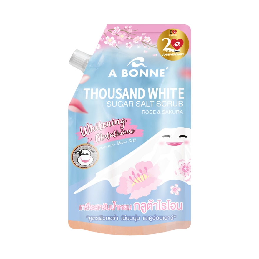 Thousand White Sugar Salt Scrub Rose and Sakura 350g