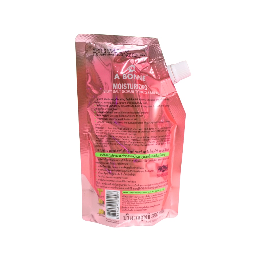 Moisturizing Silky Salt Scrub Tomato and Milk 350g