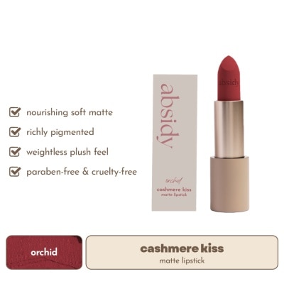 ABSIDY ABSIDY Cashmere Kiss Matte Lipstick Orchid 3.2g