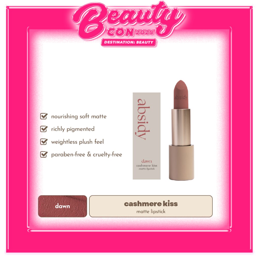 ABSIDY Cashmere Kiss Matte Lipstick Dawn 3 2g