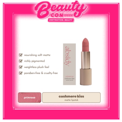 ABSIDY ABSIDY Cashmere Kiss Matte Lipstick Primrose 3 2g