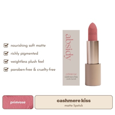 ABSIDY ABSIDY Cashmere Kiss Matte Lipstick Primrose 3 2g