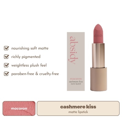 ABSIDY ABSIDY Cashmere Kiss Matte Lipstick Macaron 3 2g