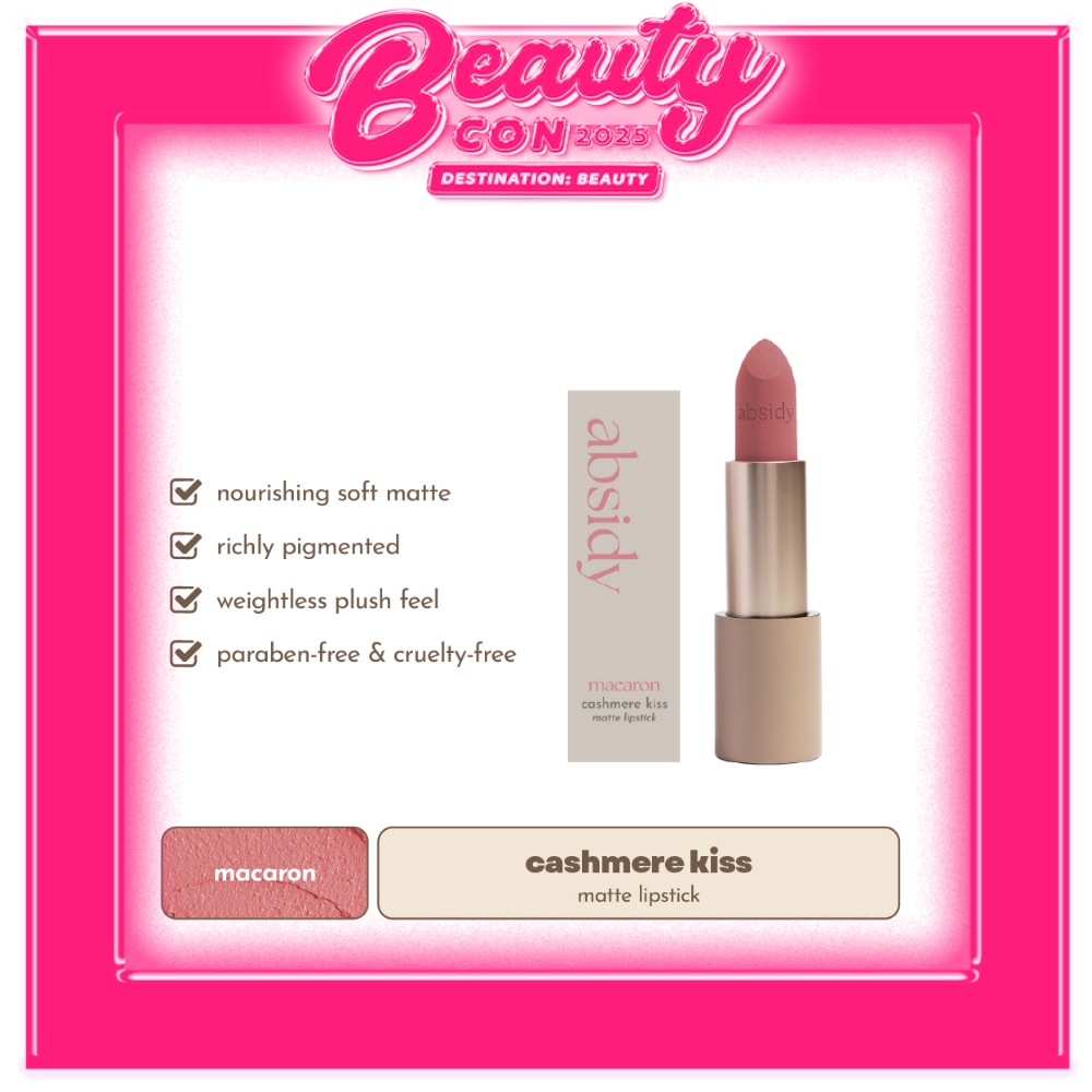 ABSIDY Cashmere Kiss Matte Lipstick Macaron 3 2g