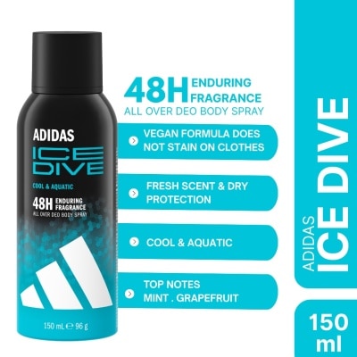 ADIDAS - ADIDAS Ice Dive Cool & Aquatic Deo Body Spray 150ml