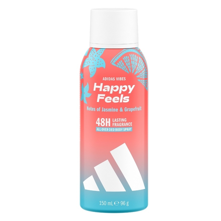 ADIDAS Vibes Happy Feels Notes of Jasmine & Grapefruit Deo Body Spray 150ml