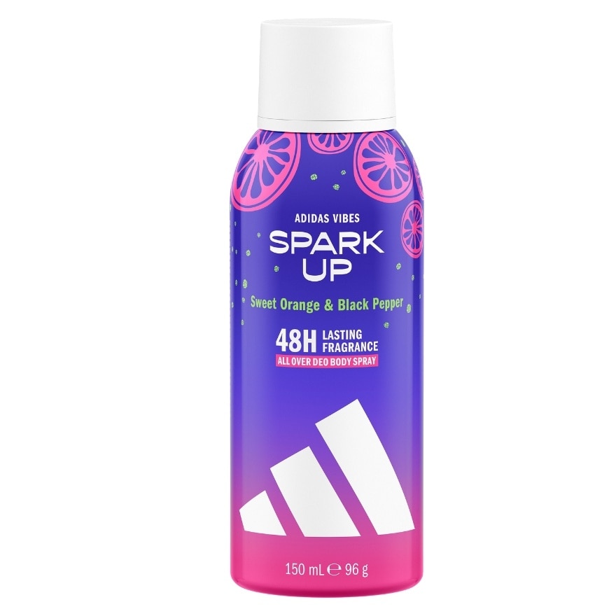 ADIDAS Vibes Spark Up Sweet Orange & Black Pepper Deo Body Spray 150ml