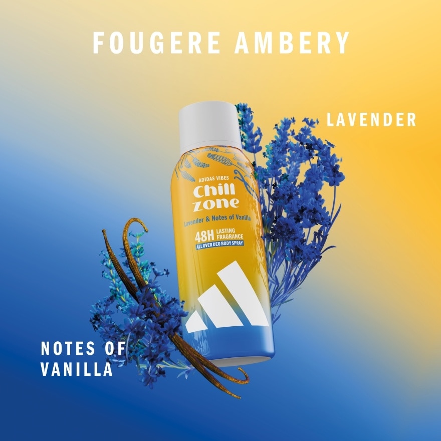 ADIDAS Vibes Chill Zone Lavender & Notes of Vanilla Deo Body Spray 150ml