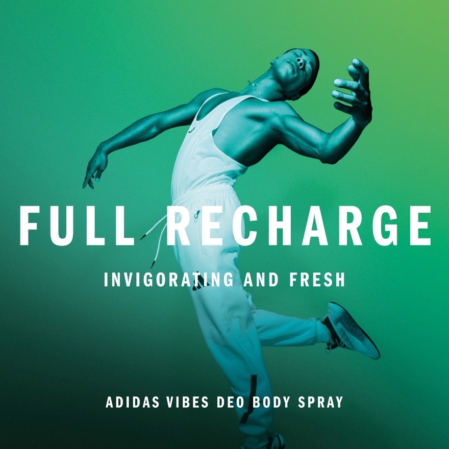 ADIDAS Vibes Full Recharge Cedar Leaf & Clary Sage Deo Body Spray 150ml