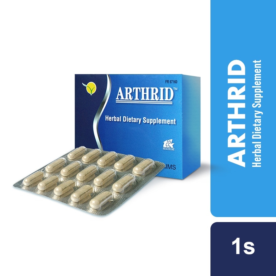 ARTHRID Boswellia serrata Piper longum 200mg/50mg Capsule Sold Per Piece