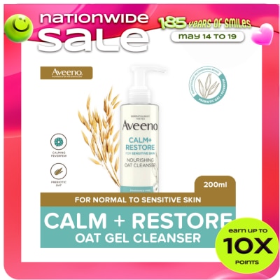 AVEENO - AVEENO Face Calm + Restore Oat Gel Cleanser 200ml